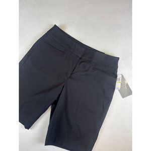 PGA Tour Women's Golf Shorts‎ Size 4 Black Stretch Comfort Waistband UPF 50 New